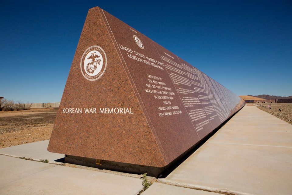 History of Humanity in Granite Missouri Red granite United States Marine Corps Korean War Memorial